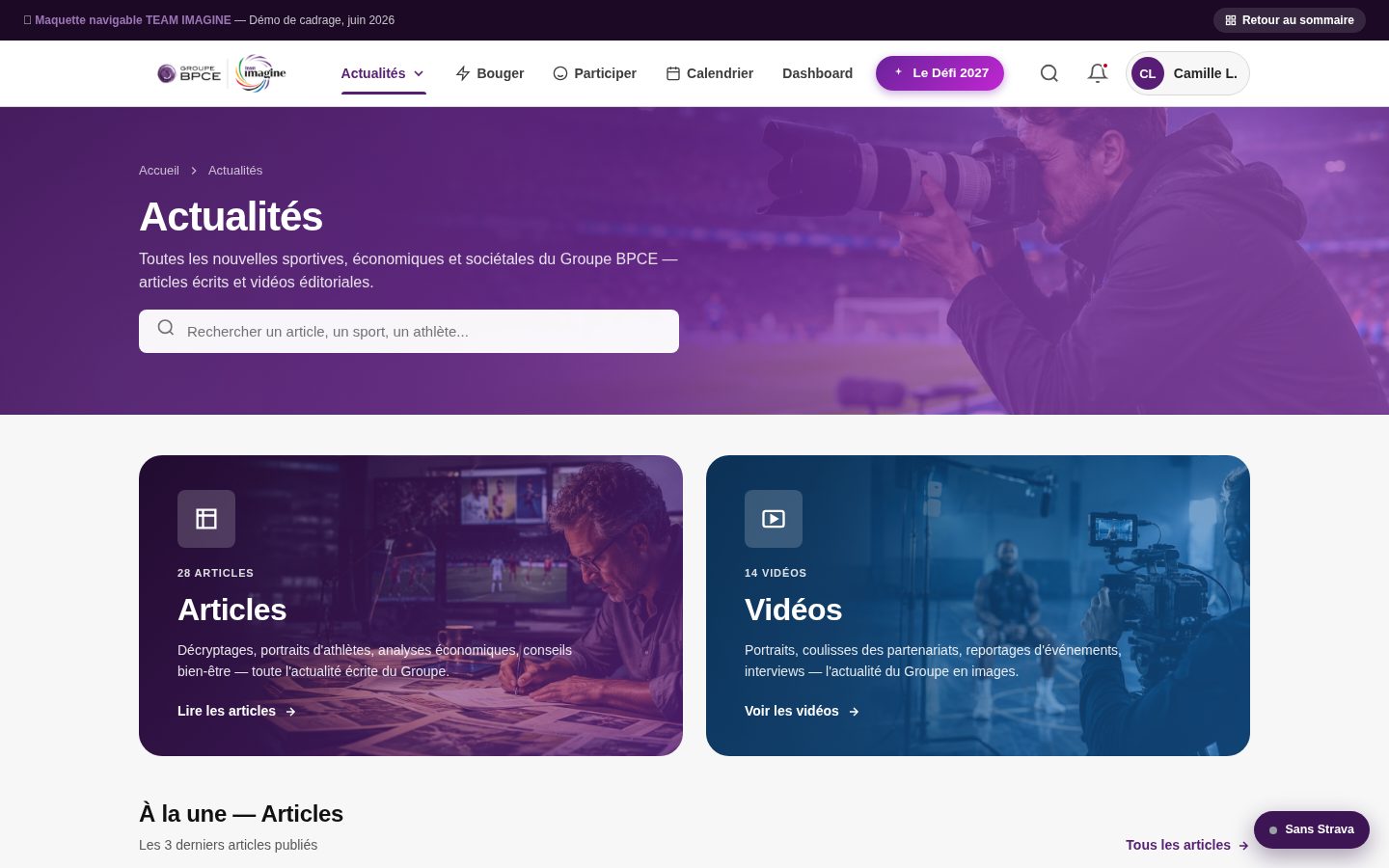 Aperçu des Actualités