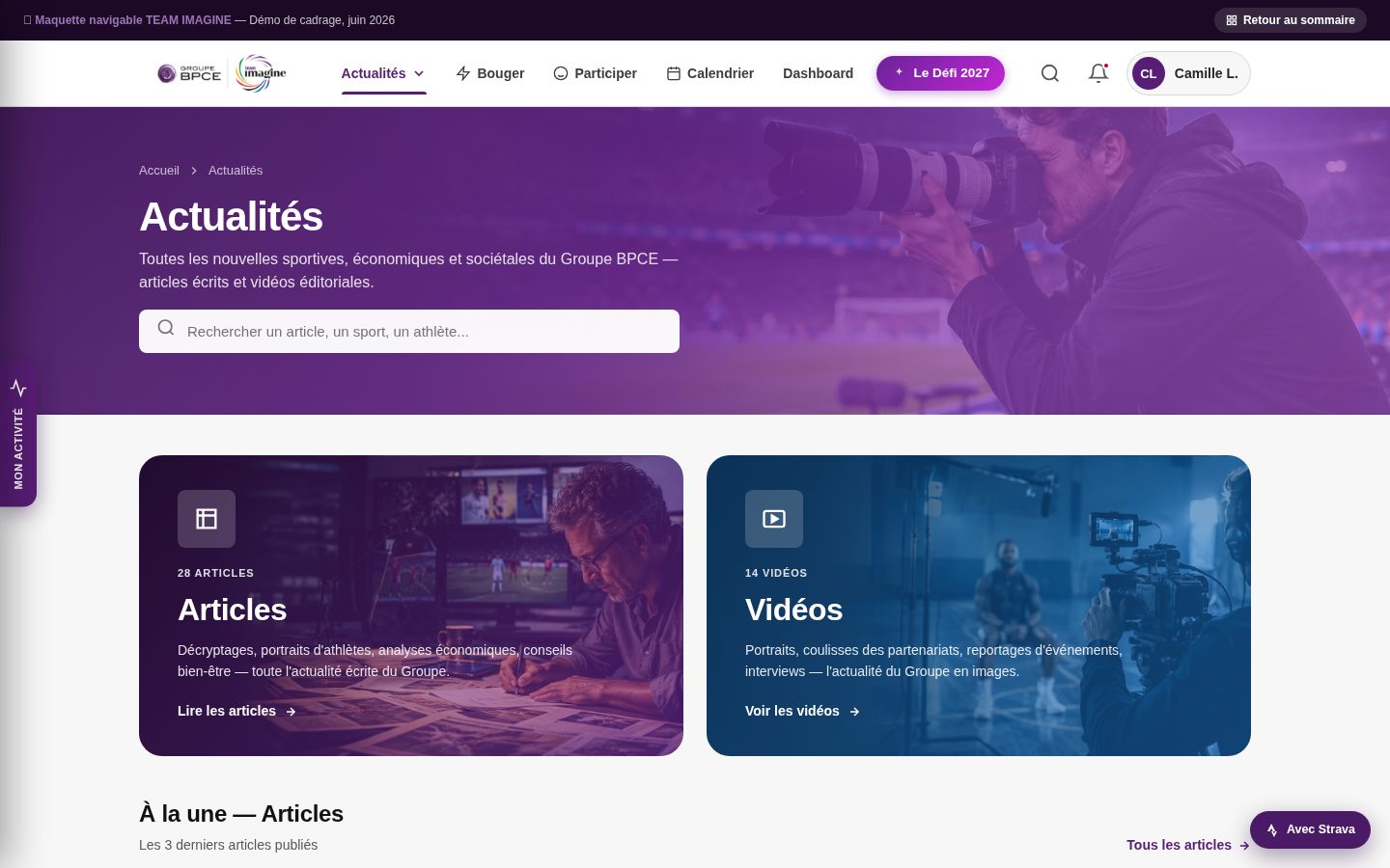 Aperçu des Actualités